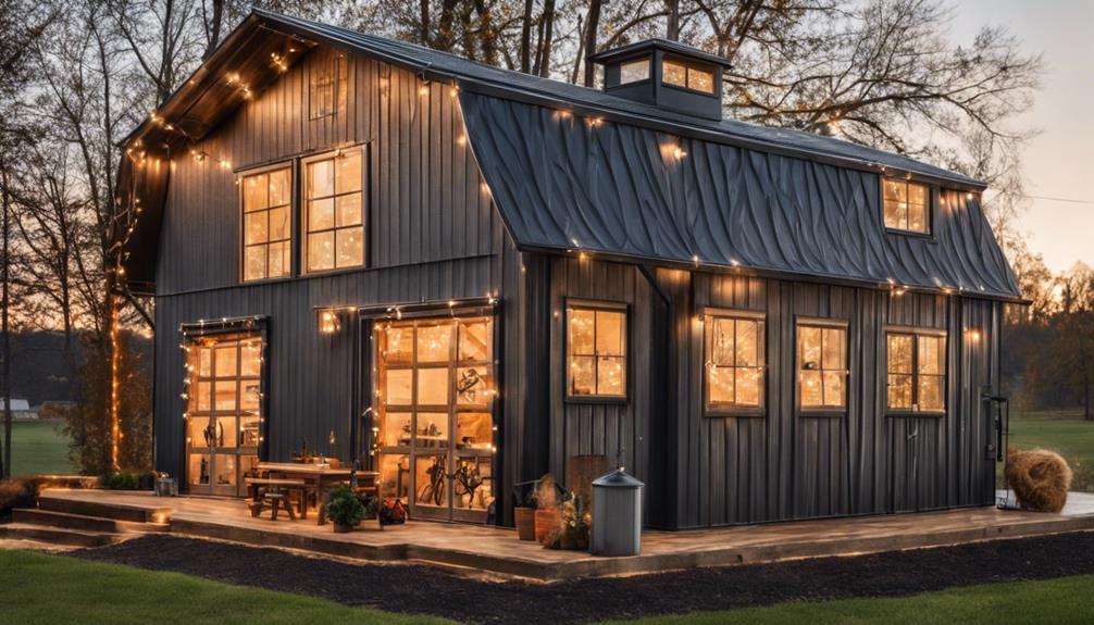 Small Barndominium With Garage