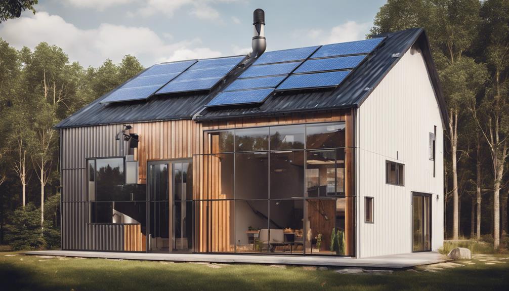 energy saving barn homes concept