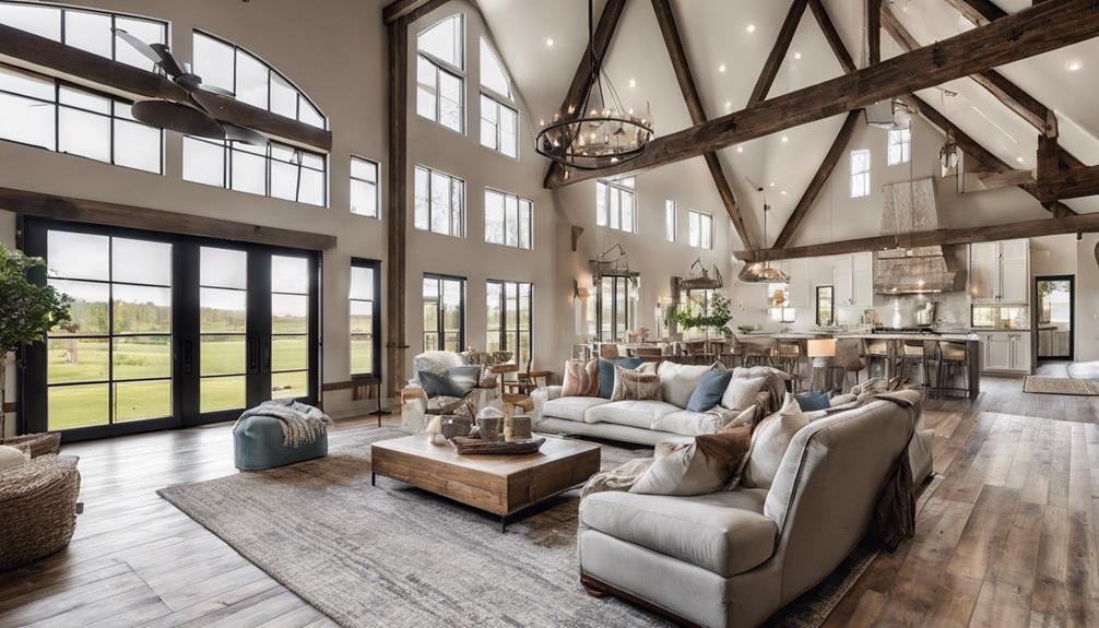 expansive barndominium living spaces