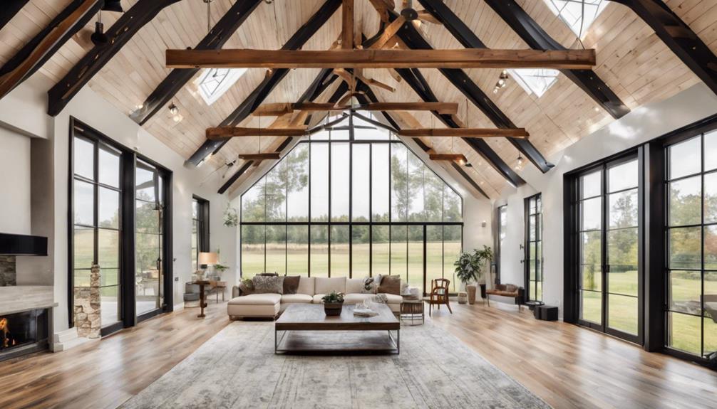 high ceilings in home