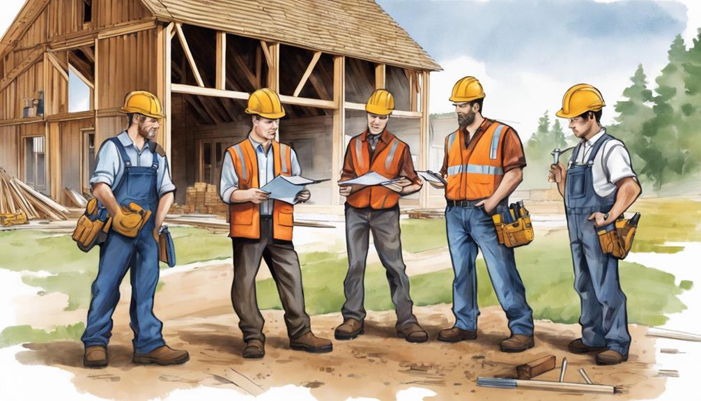 hiring contractors for barn