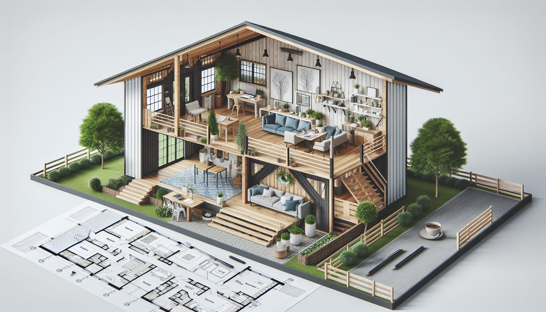 Efficient Barndominium Floor Plan For Cozy Living