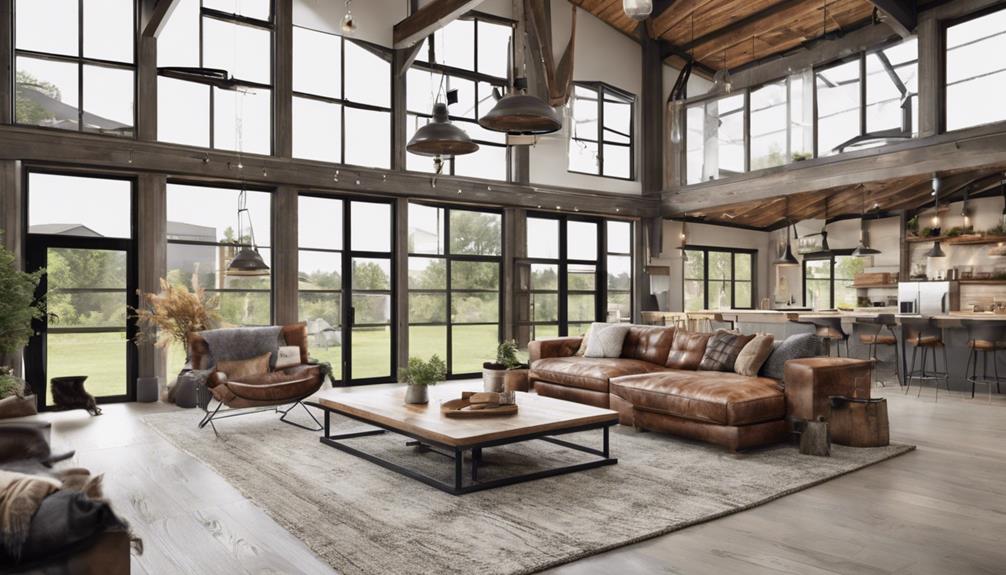 modern barn living spaces