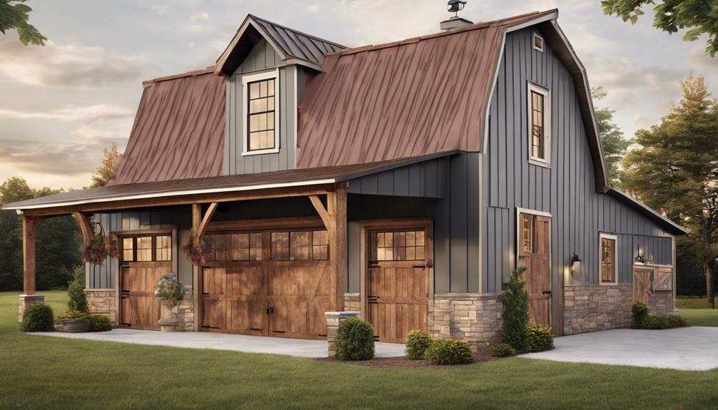 rustic barn style home