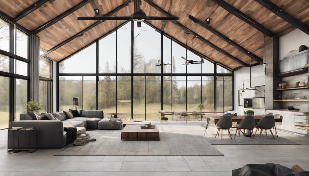 rustic meets contemporary architecture