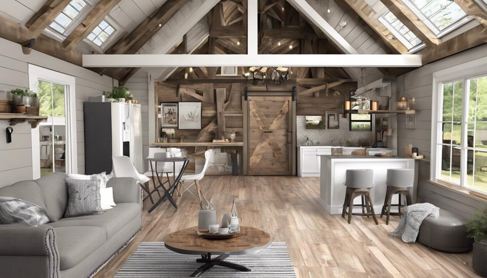 small barn inspired living spaces