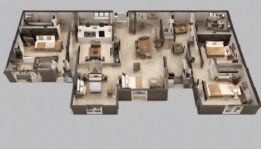 spacious barndominium with 2 bedrooms