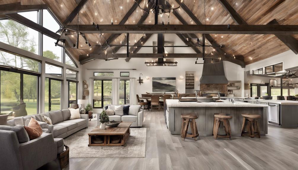unique barn style living spaces