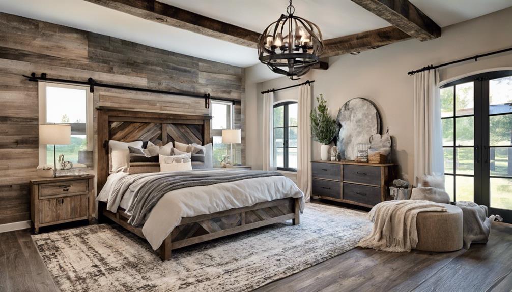 modern barn inspired bedroom vibe