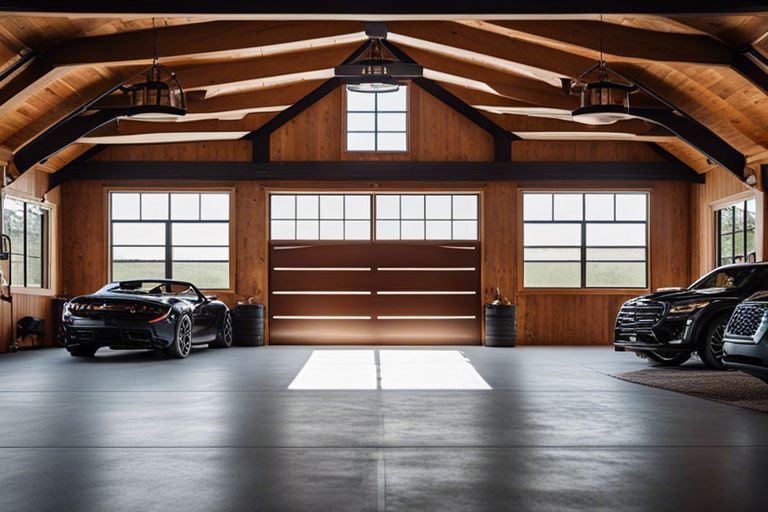 barndominium garage with loft