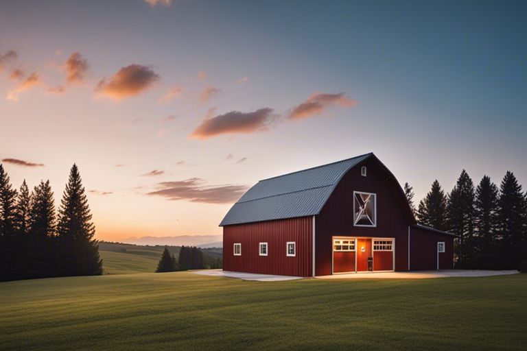 small barndominium with garage